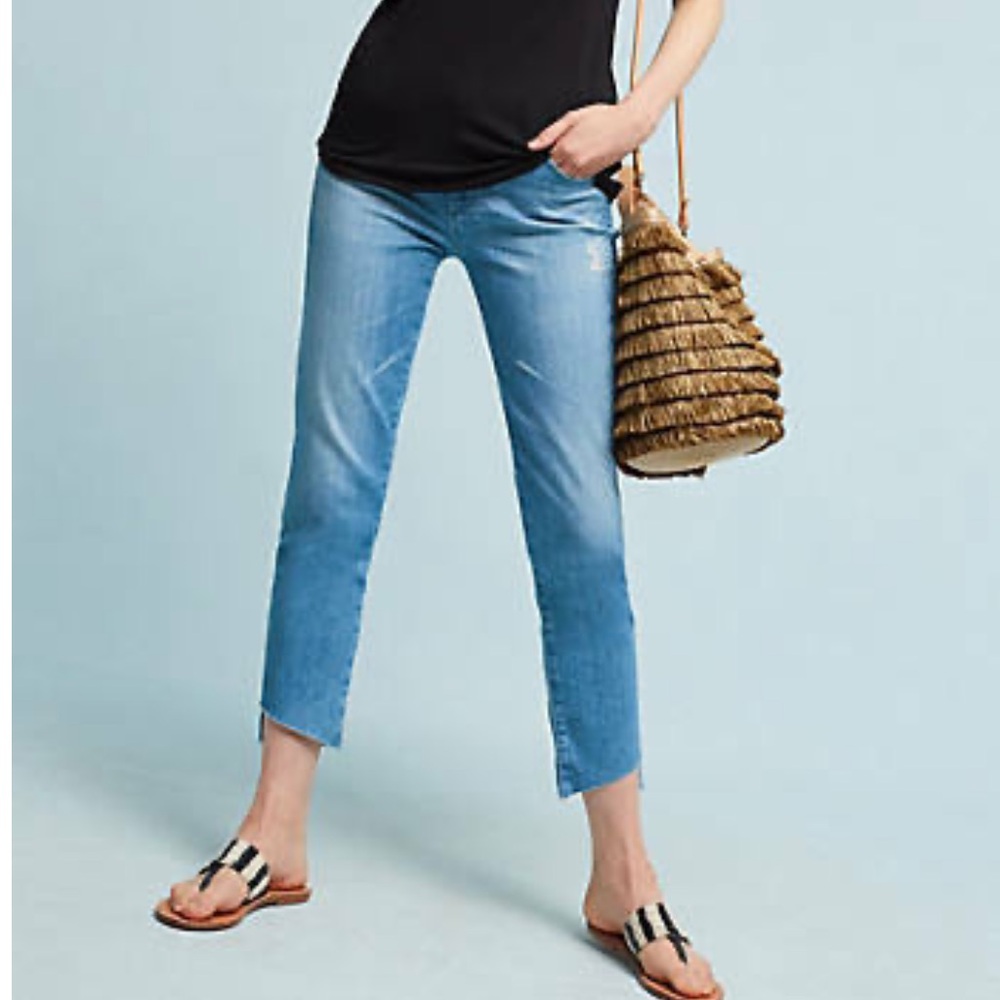 NWT Adriano Goldschmied AG The Mid Rise Stevie Capri Jeans Size 27 Z13